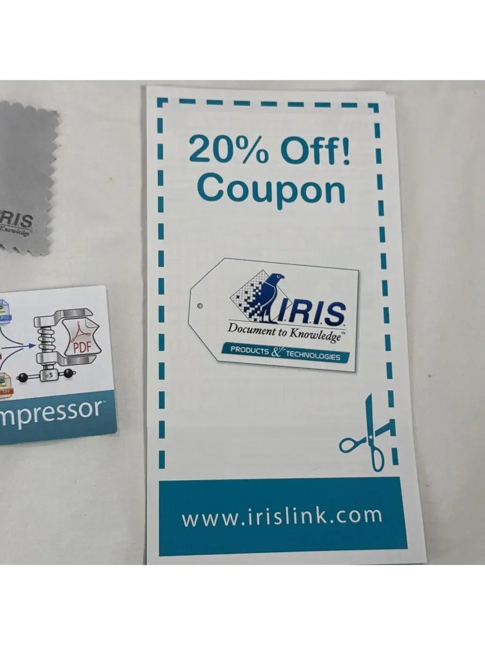 IRIScan Mouse All-In-One Scanner for Windows & Mouse 457885 Excellent Preowned